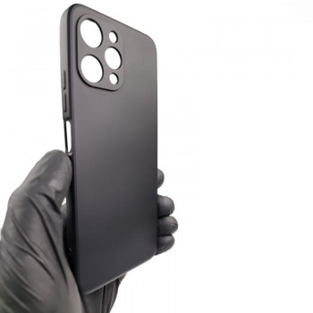 Liquid Air silikoninis dėklas - juodas (Xiaomi Redmi 12)